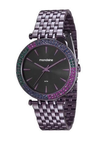 Relógio mondaine feminino roxo cristais 99095lpmvfs3 Menor preço em Relógio mondaine feminino roxo cristais 99095lpmvfs3
