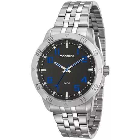 Relogio Mondaine Masculino 99190g0mvne1 Casual Prateado Menor preço em Relogio Mondaine Masculino 99190g0mvne1 Casual Prateado