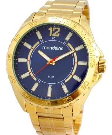 relogio mondaine masculino azul