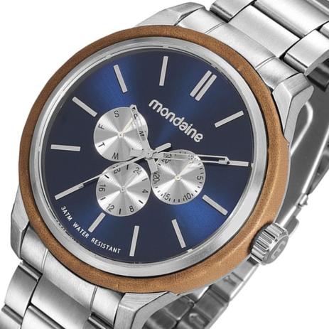 relogio mondaine masculino azul