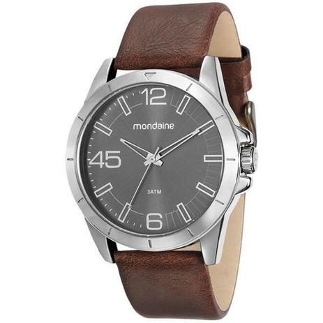 Relógio Mondaine Masculino Prata/Marrom 76656g0mvnh1 Menor preço em Relógio Mondaine Masculino Prata/Marrom 76656g0mvnh1