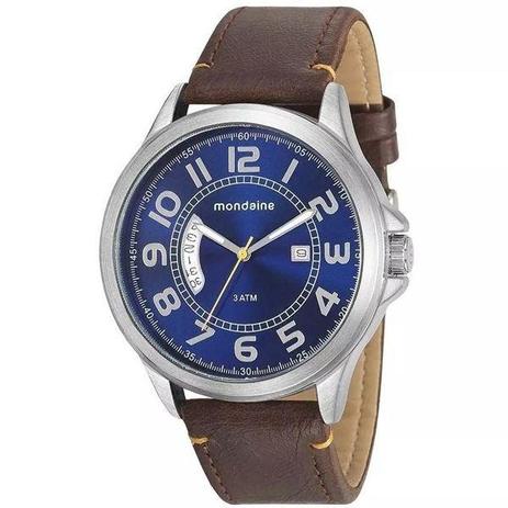 Relógio Mondaine Masculino Prata/Marrom 76700g0mvnh1 Menor preço em Relógio Mondaine Masculino Prata/Marrom 76700g0mvnh1