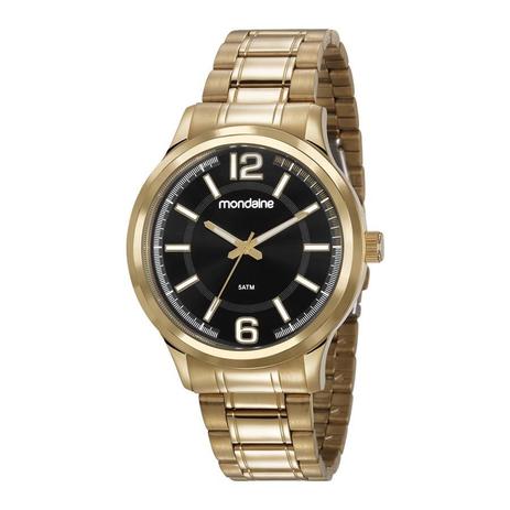 Relogio Mondaine Masculino Ref: 83417gpmvda1 Casual Dourado Menor preço em Relogio Mondaine Masculino Ref: 83417gpmvda1 Casual Dourado
