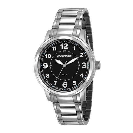 Relogio Mondaine Masculino Ref: 83418g0mvna1 Casual Prateado Menor preço em Relogio Mondaine Masculino Ref: 83418g0mvna1 Casual Prateado