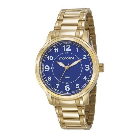 Relogio Mondaine Masculino Ref: 83418gpmvda2 Casual Dourado Menor preço em Relogio Mondaine Masculino Ref: 83418gpmvda2 Casual Dourado