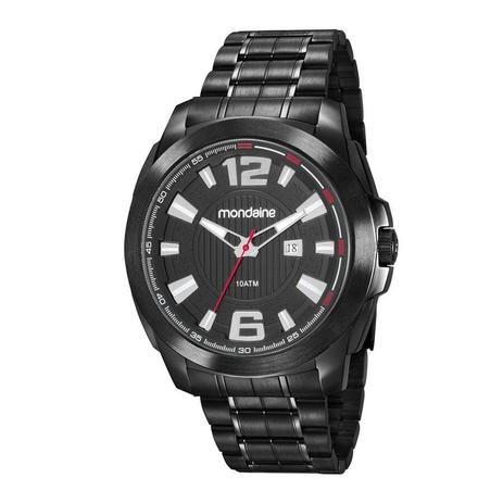 Relogio Mondaine Masculino Ref: 83425gpmvps2 Esportivo Black Menor preço em Relogio Mondaine Masculino Ref: 83425gpmvps2 Esportivo Black