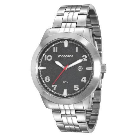 Relogio Mondaine Masculino Ref: 94965g0mvna1 Casual Prateado Menor preço em Relogio Mondaine Masculino Ref: 94965g0mvna1 Casual Prateado