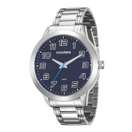 Relogio Mondaine Masculino Ref: 99143g0mvne2 Casual Prateado Menor preço em Relogio Mondaine Masculino Ref: 99143g0mvne2 Casual Prateado