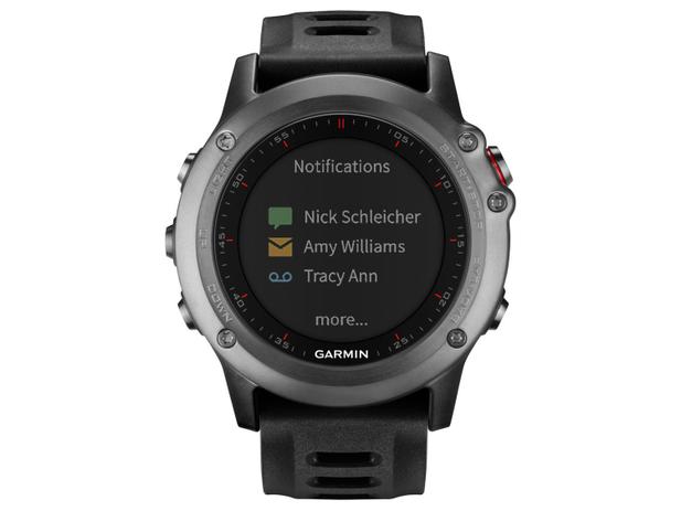 Relógio Monitor Cardíaco Garmin Multiesporte - Fenix 3 Bundle Resistente à Água