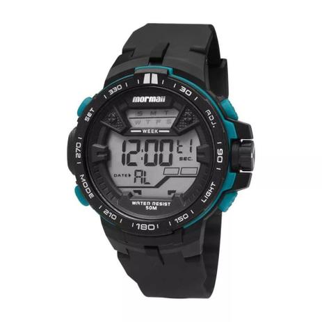 Relógio Mormaii Esportivo Masculino Mo3390/8v - Preto Menor preço em Relógio Mormaii Esportivo Masculino Mo3390/8v - Preto