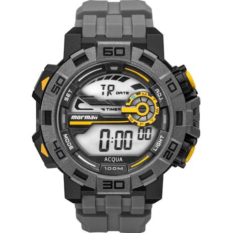 Relógio Mormaii Masculino Cinza Action MO1148AC/8C Menor preço em Relógio Mormaii Masculino Cinza Action MO1148AC/8C