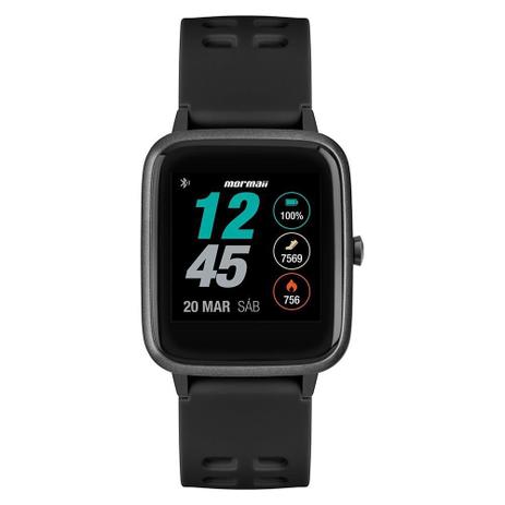 Relógio Mormaii Smartwatch Life Full Display Preto - MOLIFEAB/8P Menor preço em Relógio Mormaii Smartwatch Life Full Display Preto - MOLIFEAB/8P