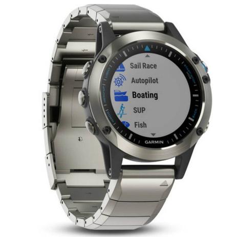 Relógio Multiesportivo Garmin Fenix 5 Quatix Safira Prata com Monitor Cardíaco no Pulso Menor preço em Relógio Multiesportivo Garmin Fenix 5 Quatix Safira Prata com Monitor Cardíaco no Pulso