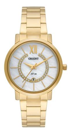 Relógio Orient Dourado Feminino Cristais Brilhantes Clássico Pequeno Madrepérola FGSS1185 Menor preço em Relógio Orient Dourado Feminino Cristais Brilhantes Clássico Pequeno Madrepérola FGSS1185