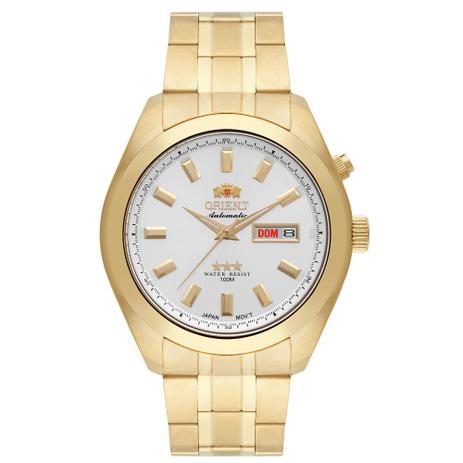 Relógio Orient Masculino Analógico Dourado 469GP075S1KX Menor preço em Relógio Orient Masculino Analógico Dourado 469GP075S1KX