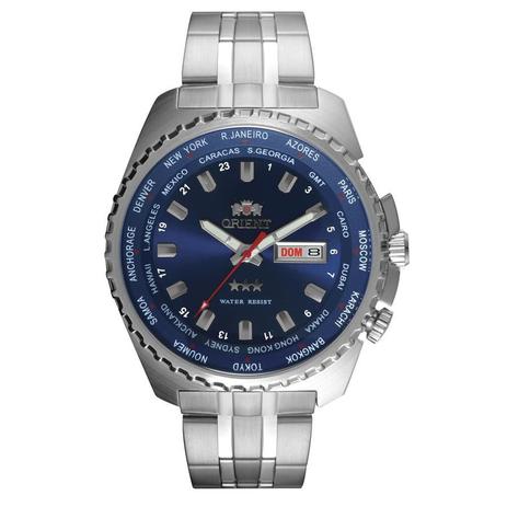Relógio Orient Masculino Ref: 469ss057f D1sx Automático GMT Prateado -  Relógio Masculino - Magazine Luiza