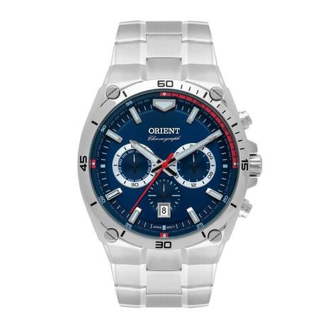 Menor preço em Relógio Orient Masculino Ref: Mbssc205 D1sx Cronógrafo Prateado