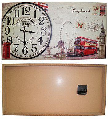 Relogio Para Parede Vintage Retro Decoracao Monumentos Inglaterra (XIN-04) - Braslu Menor preço em Relogio Para Parede Vintage Retro Decoracao Monumentos Inglaterra (XIN-04) - Braslu