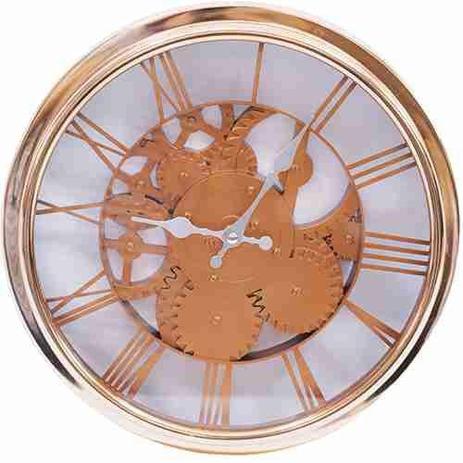 Relógio Parede Mecânica Bronze 30x30cm - Produtos infinity presentes Menor preço em Relógio Parede Mecânica Bronze 30x30cm - Produtos infinity presentes