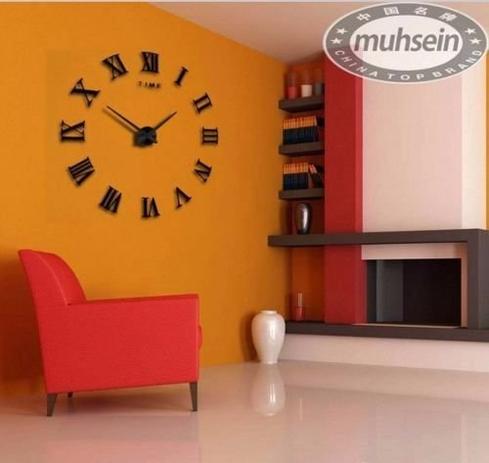 Relógio Parede Sala Grande Espelho Adesivo Decoração Muhsein Menor preço em Relógio Parede Sala Grande Espelho Adesivo Decoração Muhsein