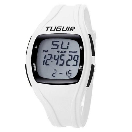 Relógio Pedômetro Unissex Tuguir Digital TG1602P Branco Menor preço em Relógio Pedômetro Unissex Tuguir Digital TG1602P Branco