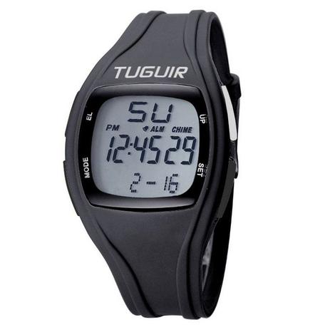 Relógio Pedômetro Unissex Tuguir Digital TG1602P Preto Menor preço em Relógio Pedômetro Unissex Tuguir Digital TG1602P Preto