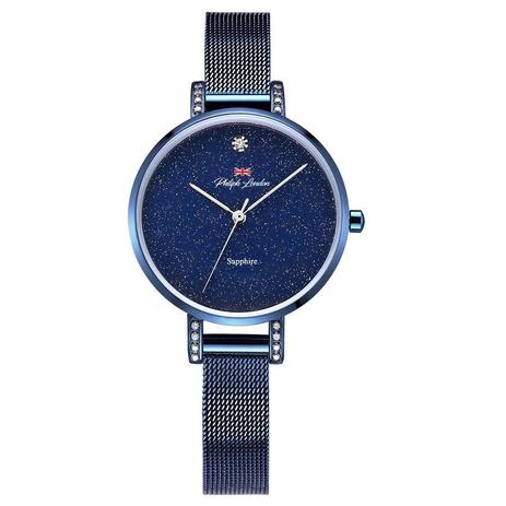 Relógio Philiph London Feminino Ref: Pl81050113f Az Safira Azul Menor preço em Relógio Philiph London Feminino Ref: Pl81050113f Az Safira Azul