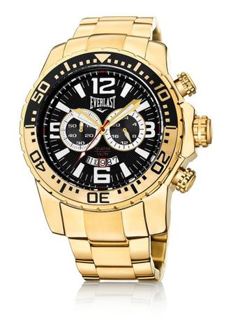 Relógio Pulso Everlast Masculino Cronografo Aço Dourado E652 Menor preço em Relógio Pulso Everlast Masculino Cronografo Aço Dourado E652