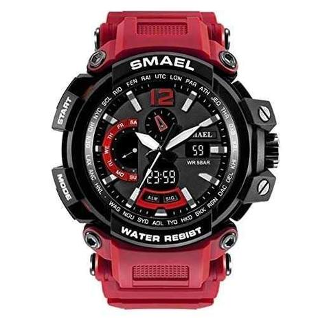 Relógio Pulso Masculino Smael 1702 Militar Vermelho Original é boa?