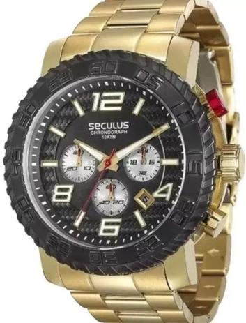 Relógio Seculus Chronograph Masculino 28674gpsvda1 Menor preço em Relógio Seculus Chronograph Masculino 28674gpsvda1