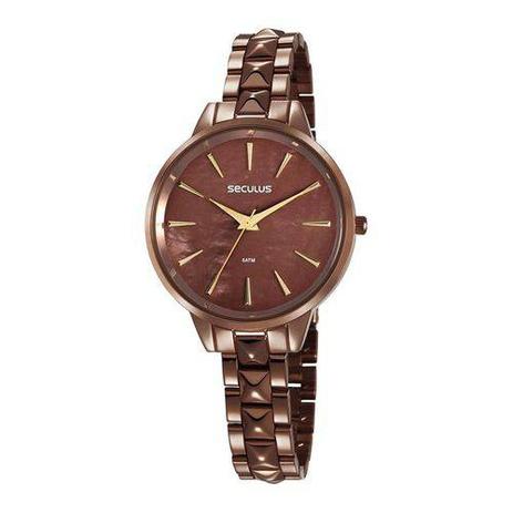 Relógio Seculus Feminino 77029lpsvms4 Fashion Chocolate Menor preço em Relógio Seculus Feminino 77029lpsvms4 Fashion Chocolate
