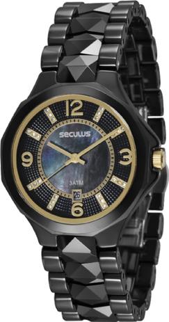 Relógio Seculus Feminino IP Black Analógico 20540L0SVNQ1 Menor preço em Relógio Seculus Feminino IP Black Analógico 20540L0SVNQ1
