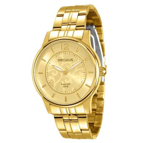 Relógio Seculus Feminino Long Life - 28502LPSVDA1 Menor preço em Relógio Seculus Feminino Long Life - 28502LPSVDA1