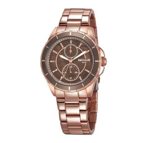 Relógio Seculus Feminino Ref: 28972lpsvrs1 Multifunção Rosé Menor preço em Relógio Seculus Feminino Ref: 28972lpsvrs1 Multifunção Rosé