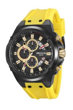 Relogio masculino amarelo Clearance