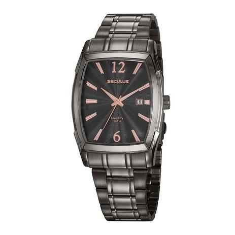 Relógio Seculus Masculino Ref: 23689gpsvda2 Retangular Grafite - Relógio  Masculino - Magazine Luiza