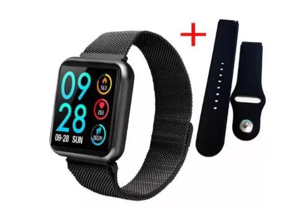 smartwatch com duas pulseiras