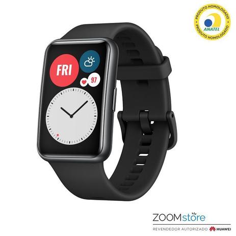 Relógio smartwatch huawei watch fit - preto Menor preço em Relógio smartwatch huawei watch fit - preto