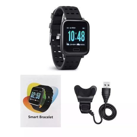 Relogio Smartwatch Inteligente A6 Corrida Batimentos Android/Ios - Tomate Menor preço em Relogio Smartwatch Inteligente A6 Corrida Batimentos Android/Ios - Tomate