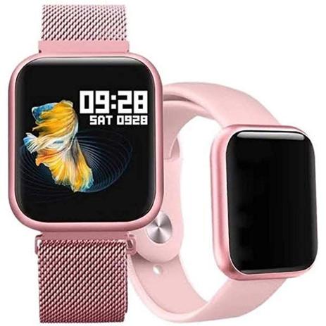 pulseira rosa para smartwatch