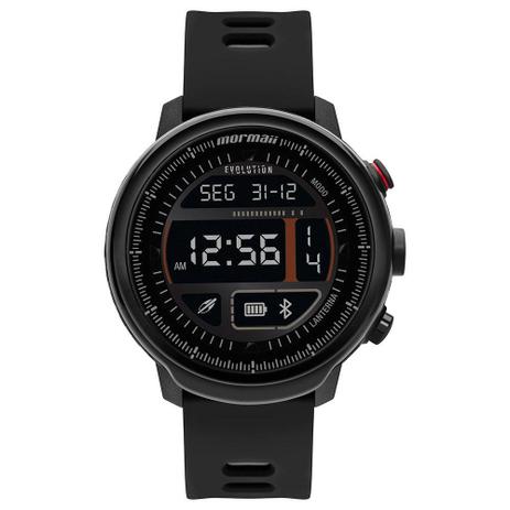 Relógio Smartwatch Mormaii Evolution Masculino Preto MOL5AA/8P Menor preço em Relógio Smartwatch Mormaii Evolution Masculino Preto MOL5AA/8P