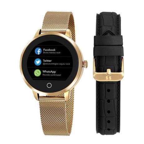 smart watch dourado