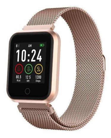 relógio smartwatch rose magazine luiza
