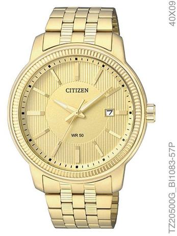 Relógio Social Masculino Citizen TZ20500G Gents Dourado Menor preço em Relógio Social Masculino Citizen TZ20500G Gents Dourado