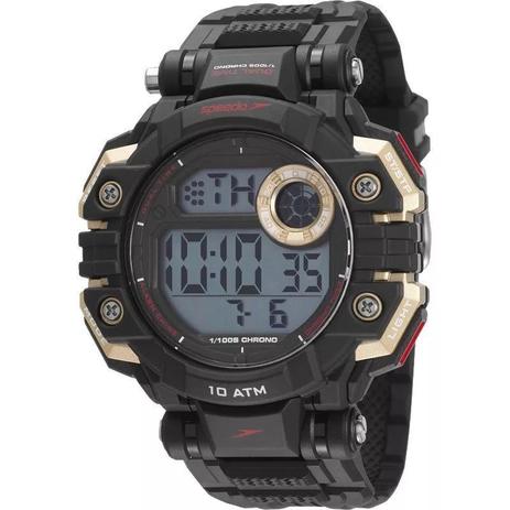 Relogio Speedo Masculino Preto Dourado 80624G0EVNP2 Menor preço em Relogio Speedo Masculino Preto Dourado 80624G0EVNP2