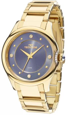 Relógio Technos Crystal 2035MFR/4A Dourado Menor preço em Relógio Technos Crystal 2035MFR/4A Dourado