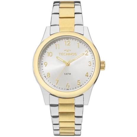 Relogio Technos Dourado e Prateado Feminino Elegance Boutique 2035mkk/5k Menor preço em Relogio Technos Dourado e Prateado Feminino Elegance Boutique 2035mkk/5k