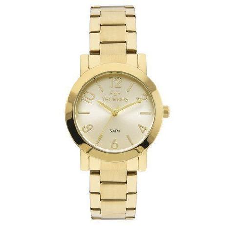 Relógio Technos Dourado Feminino 2035mln/4x Menor preço em Relógio Technos Dourado Feminino 2035mln/4x