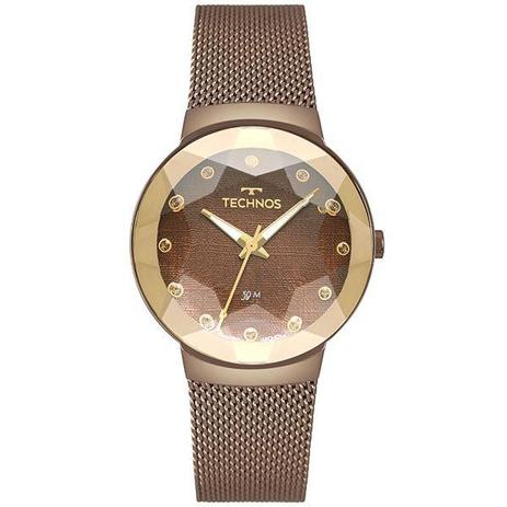 Relógio Technos Feminino Crystal Marrom 2035mrj/4m Menor preço em Relógio Technos Feminino Crystal Marrom 2035mrj/4m