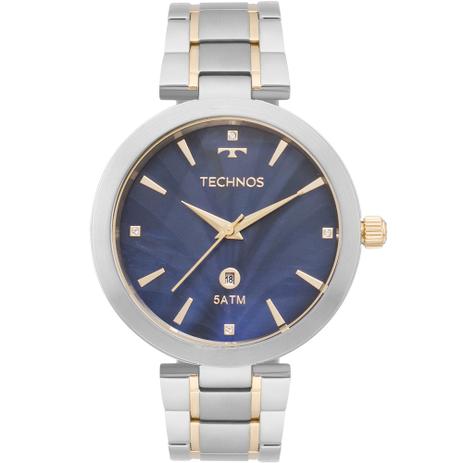 Relógio Technos Feminino Misto Prata/dourado Gl10if/5a Menor preço em Relógio Technos Feminino Misto Prata/dourado Gl10if/5a
